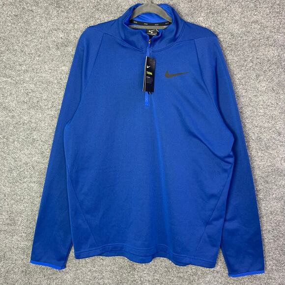 NEW‎ $55 Men's Nike 1/4 Zip Therma Dri-Fit Standard Fit Quarter Zip Jacket  M - Picture 1 of 9